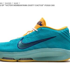 AIR ZOOM GT HUSTLE 3 EP "VICTOR WEMBANYAMA DUSTY CACTUS" Men's Size 13